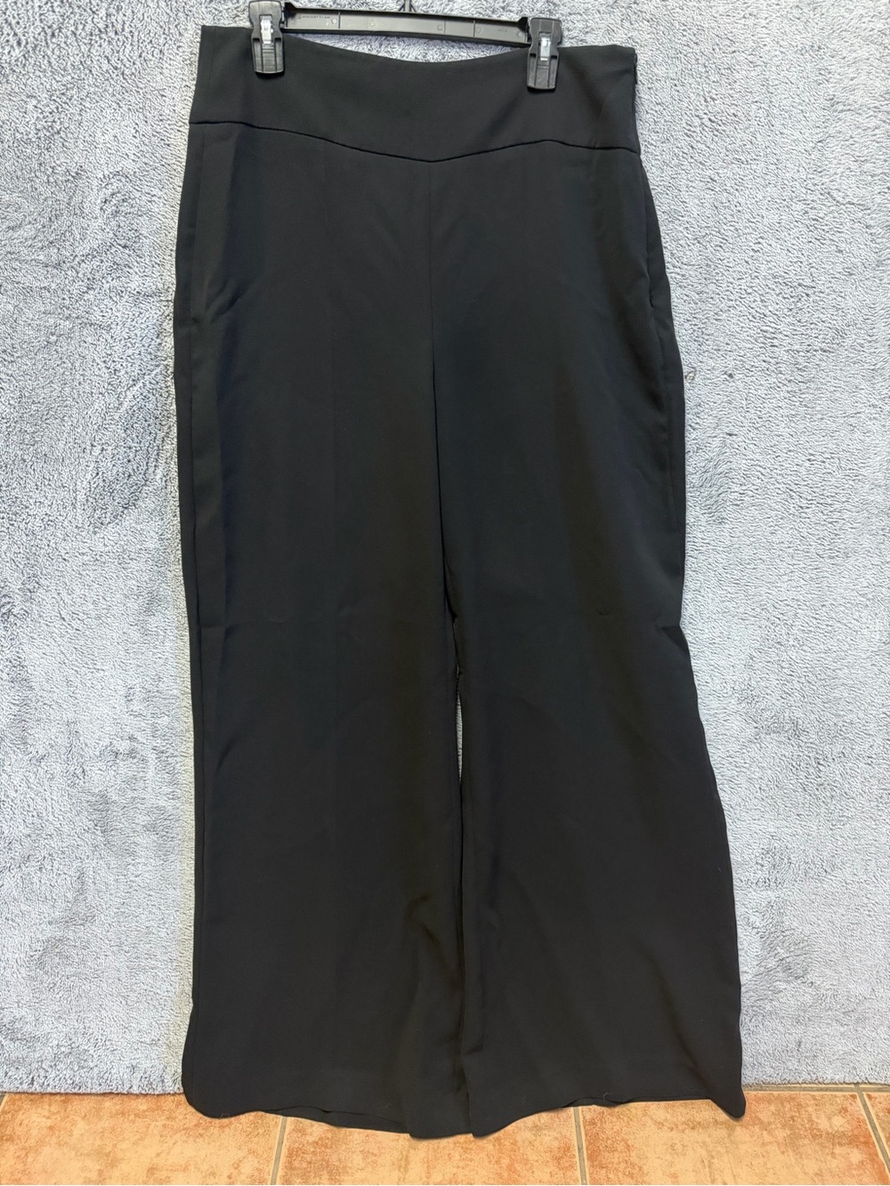 H&M Women's size 12 Black Wide-Leg trouser Pants